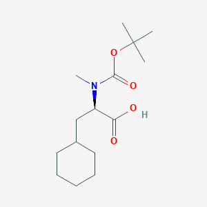 molecular formula C15H27NO4 B3340000 N-Boc-N-methyl-(R)-3-cyclohexylalanine CAS No. 149217-76-5
