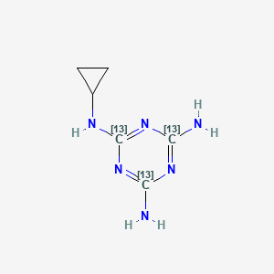 molecular formula C6H10N6 B3340027 Cyromazine-13C3 CAS No. 1808990-94-4