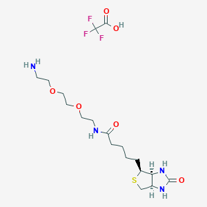 molecular formula C18H31F3N4O6S B3340040 Biotin-DADOO TFA CAS No. 194920-57-5