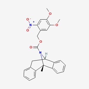 molecular formula C26H24N2O6 B3340068 Caged MK801 CAS No. 217176-91-5