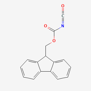 molecular formula C16H11NO3 B3340097 Carbonisocyanatidic acid, 9H-fluoren-9-ylmethyl ester CAS No. 232951-82-5