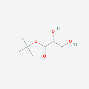 molecular formula C7H14O4 B3340098 Tert-butyl 2,3-dihydroxypropanoate CAS No. 235090-36-5