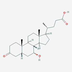 molecular formula C24H38O4 B033401 7alpha-Hydroxy-3-oxo-5beta-cholan-24-oic Acid CAS No. 4185-00-6