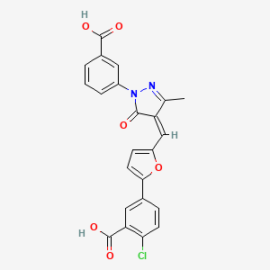 molecular formula C23H15ClN2O6 B3340197 X80 CAS No. 292065-64-6
