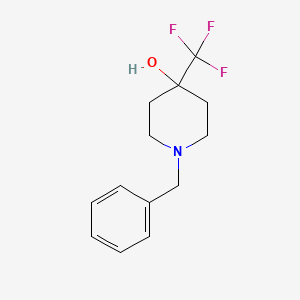 molecular formula C13H16F3NO B3340297 1-Benzyl-4-(trifluoromethyl)piperidin-4-ol CAS No. 373603-70-4