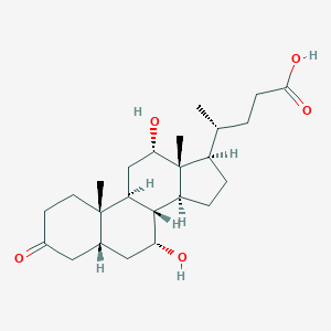 molecular formula C₂₄H₃₈O₅ B033403 3-Oxocholic acid CAS No. 2304-89-4