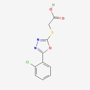 [5-(2-Chloro-phenyl)-[1,3,4]oxadiazol-2-ylsulfanyl]-acetic acid