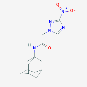 molecular formula C14H19N5O3 B334040 N-(ADAMANTAN-1-YL)-2-(3-NITRO-1H-1,2,4-TRIAZOL-1-YL)ACETAMIDE 