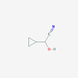 molecular formula C5H7NO B3340413 2-Cyclopropyl-2-hydroxyacetonitrile CAS No. 5648-87-3