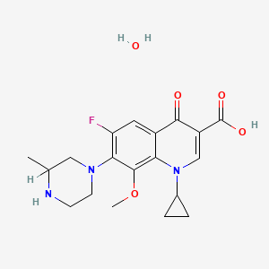 molecular formula C19H24FN3O5 B3340456 Gatifloxacin hydrate CAS No. 614751-80-3