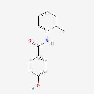 molecular formula C14H13NO2 B3340470 4-hydroxy-N-(2-methylphenyl)benzamide CAS No. 62639-21-8