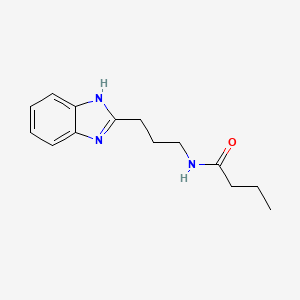 molecular formula C14H19N3O B3340513 N-[3-(1H-1,3-benzodiazol-2-yl)propyl]butanamide CAS No. 686736-45-8