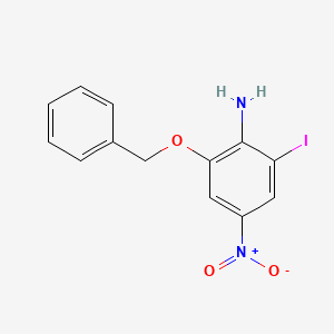 molecular formula C13H11IN2O3 B3340622 2-(Benzyloxy)-6-iodo-4-nitroaniline CAS No. 757951-78-3