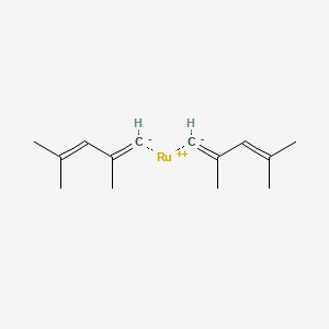 molecular formula C14H18Ru B3340743 Bis(2,4-dimethylpentadienyl)ruthenium(II) CAS No. 85908-78-7