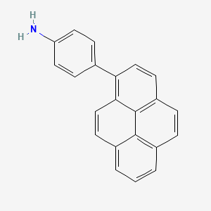 molecular formula C22H15N B3340782 4-(Pyren-1-YL)aniline CAS No. 87393-65-5