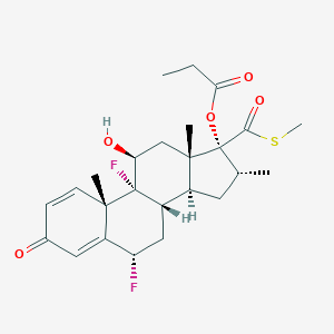 molecular formula C25H32F2O5S B033410 Ticabesone propionate CAS No. 73205-13-7
