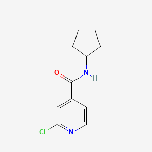 molecular formula C11H13ClN2O B3341056 2-Chloro-N-cyclopentylpyridine-4-carboxamide CAS No. 1019372-18-9