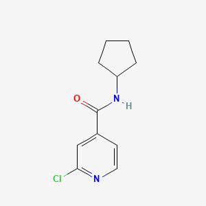 B3341056 2-Chloro-N-cyclopentylpyridine-4-carboxamide CAS No. 1019372-18-9