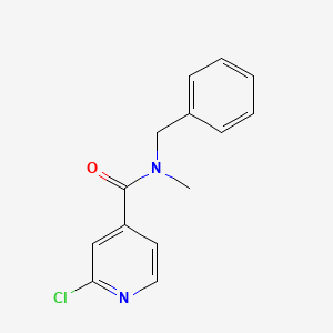 molecular formula C14H13ClN2O B3341104 N-benzyl-2-chloro-N-methylpyridine-4-carboxamide CAS No. 1019383-96-0