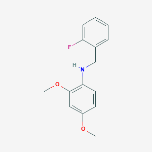 B3341135 N-(2-Fluorobenzyl)-2,4-dimethoxyaniline CAS No. 1019475-09-2