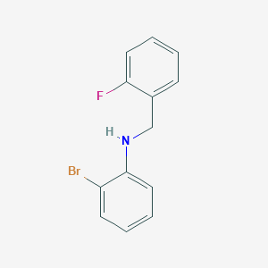 molecular formula C13H11BrFN B3341140 2-Bromo-N-(2-fluorobenzyl)aniline CAS No. 1019478-15-9