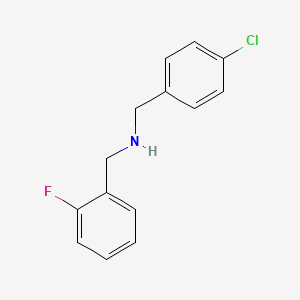 molecular formula C14H13ClFN B3341147 N-(4-Chlorobenzyl)-2-fluorobenzylamine CAS No. 1019486-97-5