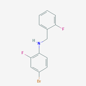molecular formula C13H10BrF2N B3341149 2-Fluoro-4-bromo-N-(2-fluorobenzyl)aniline CAS No. 1019487-40-1