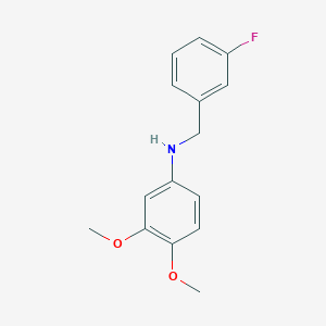 B3341162 N-(3-Fluorobenzyl)-3,4-dimethoxyaniline CAS No. 1019488-75-5