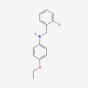 molecular formula C15H16FNO B3341168 4-Ethoxy-N-(2-fluorobenzyl)aniline CAS No. 1019490-81-3