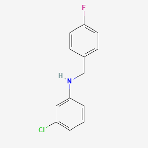B3341214 3-Chloro-N-(4-fluorobenzyl)aniline CAS No. 1019540-88-5