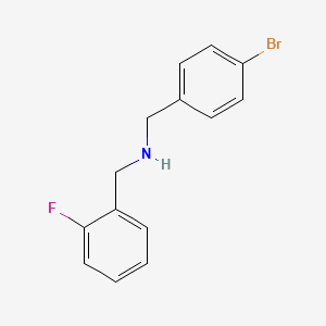 molecular formula C14H13BrFN B3341256 N-(4-Bromobenzyl)-2-fluorobenzylamine CAS No. 1019557-51-7