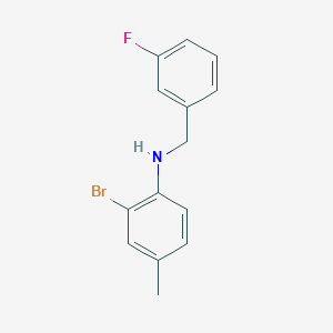 molecular formula C14H13BrFN B3341306 2-Bromo-N-(3-fluorobenzyl)-4-methylaniline CAS No. 1019587-76-8