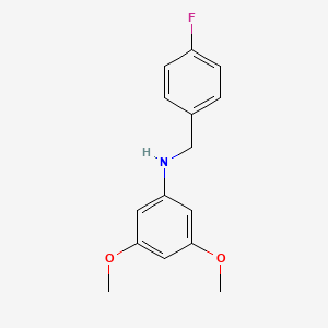 molecular formula C15H16FNO2 B3341312 N-(4-Fluorobenzyl)-3,5-dimethoxyaniline CAS No. 1019590-96-5