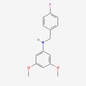 B3341312 N-(4-Fluorobenzyl)-3,5-dimethoxyaniline CAS No. 1019590-96-5