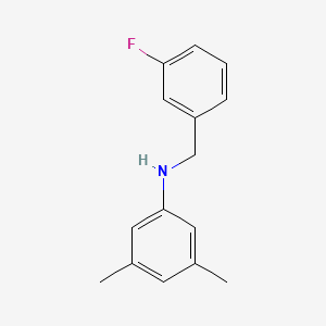 molecular formula C15H16FN B3341315 N-(3-Fluorobenzyl)-3,5-dimethylaniline CAS No. 1019591-65-1