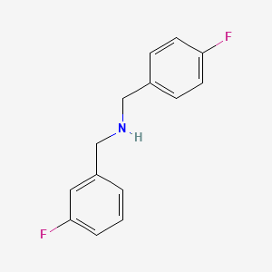 molecular formula C14H13F2N B3341331 N-(3-Fluorobenzyl)-4-fluorobenzylamine CAS No. 1019602-14-2