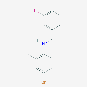 4-Bromo-N-(3-fluorobenzyl)-2-methylaniline