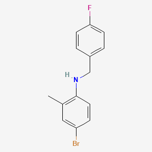 4-Bromo-N-(4-fluorobenzyl)-2-methylaniline