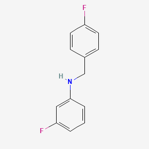 B3341359 3-Fluoro-N-(4-fluorobenzyl)aniline CAS No. 1019613-18-3