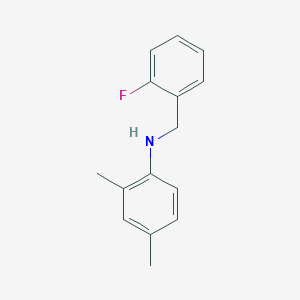 B3341384 N-(2-Fluorobenzyl)-2,4-dimethylaniline CAS No. 1019618-03-1