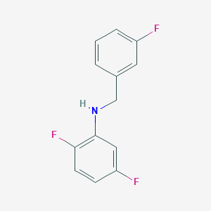 molecular formula C13H10F3N B3341414 2,5-Difluoro-N-(3-fluorobenzyl)aniline CAS No. 1019635-11-0
