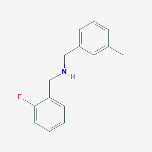 molecular formula C15H16FN B3341464 N-(2-Fluorobenzyl)-1-(m-tolyl)methanamine CAS No. 1021042-22-7