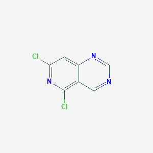 molecular formula C7H3Cl2N3 B3341565 5,7-Dichloropyrido[4,3-d]pyrimidine CAS No. 1029720-84-0