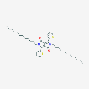 molecular formula C38H60N2O2S2 B3341818 N,N'-bis(dodecyl)-3,6-dithienyl-1,4-diketopyrrolo[3,4-c]pyrrole CAS No. 1057401-09-8