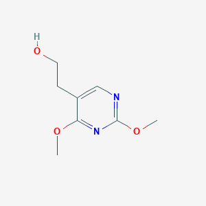 molecular formula C8H12N2O3 B3341865 2-(2,4-dimethoxypyrimidin-5-yl)ethanol CAS No. 108008-56-6