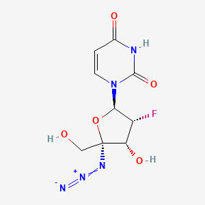 B3341977 4'-C-azido-2'-deoxy-2'-fluoro-uridine CAS No. 1158728-80-3