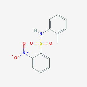 molecular formula C13H12N2O4S B3341990 2-Nitro-N-(2-methylphenyl)benzenesulfonamide CAS No. 117561-93-0