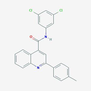 molecular formula C23H16Cl2N2O B334203 N-(3,5-dichlorophenyl)-2-(4-methylphenyl)-4-quinolinecarboxamide 