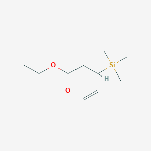 molecular formula C10H20O2Si B3342049 Ethyl (3-trimethylsilyl)-4-pentenoate CAS No. 119554-74-4