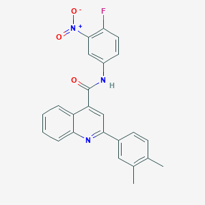2-(3,4-dimethylphenyl)-N-(4-fluoro-3-nitrophenyl)quinoline-4-carboxamide